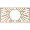 Ekena Millwork 22"W x 11"H x 8 1/8"ID x 1/4"T Hoover Wood Fretwork Pierced Ceiling Medallion, Alder view 4