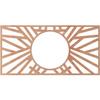 Ekena Millwork 38"W x 19"H x 14 1/4"ID x 3/8"T Hoover Wood Fretwork Pierced Ceiling Medallion, Cherry view 4