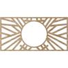 Ekena Millwork 22"W x 11"H x 8 1/8"ID x 3/8"T Hoover Wood Fretwork Pierced Ceiling Medallion, Red Oak view 4