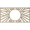 Ekena Millwork 22"W x 11"H x 8 1/8"ID x 1/4"T Hoover Wood Fretwork Pierced Ceiling Medallion, Birch view 4