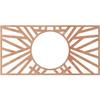 Ekena Millwork 38"W x 19"H x 14 1/4"ID x 1/4"T Hoover Wood Fretwork Pierced Ceiling Medallion, Cherry view 4