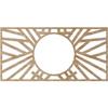 Ekena Millwork 38"W x 19"H x 14 1/4"ID x 3/8"T Hoover Wood Fretwork Pierced Ceiling Medallion, Red Oak view 4