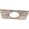 Ekena Millwork 16"W x 8"H x 5 7/8"ID x 1/4"T Hoover Wood Fretwork Pierced Ceiling Medallion, Red Oak view 2