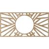 Ekena Millwork 34"W x 17"H x 12 5/8"ID x 3/8"T Hoover Wood Fretwork Pierced Ceiling Medallion, Red Oak view 4