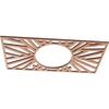 Ekena Millwork 18"W x 9"H x 6 5/8"ID x 1/4"T Hoover Wood Fretwork Pierced Ceiling Medallion, Cherry view 2