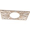 Ekena Millwork 24"W x 12"H x 8 7/8"ID x 3/8"T Hoover Wood Fretwork Pierced Ceiling Medallion, Alder view 2