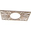 Ekena Millwork 18"W x 9"H x 6 5/8"ID x 3/8"T Hoover Wood Fretwork Pierced Ceiling Medallion, Red Oak view 2