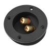 01 02 015 Speaker Terminal, Copper Terminal Black Terminal Box, 2 Mounting Holes for Home Hotel view 1