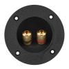 01 02 015 Speaker Terminal, Copper Terminal Black Terminal Box, 2 Mounting Holes for Home Hotel view 3
