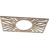 Ekena Millwork 18"W x 9"H x 6 5/8"ID x 1/4"T Hoover Wood Fretwork Pierced Ceiling Medallion, Birch view 2
