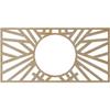 Ekena Millwork 18"W x 9"H x 6 5/8"ID x 1/4"T Hoover Wood Fretwork Pierced Ceiling Medallion, Birch view 4