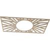 Ekena Millwork 40"W x 20"H x 14 3/4"ID x 1/4"T Hoover Wood Fretwork Pierced Ceiling Medallion, Birch view 2