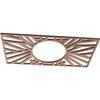 Ekena Millwork 16"W x 8"H x 5 7/8"ID x 3/8"T Hoover Wood Fretwork Pierced Ceiling Medallion, Wood (Paint Grade) view 2