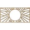 Ekena Millwork 40"W x 20"H x 14 3/4"ID x 3/8"T Hoover Wood Fretwork Pierced Ceiling Medallion, Hickory view 4