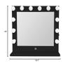 12 Bulb "Glam" Vanity Mirror (Black) view 3