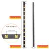 10 Outlet Long Power Strip Surge Protector, Heavy Duty Industrial Metal Power Strip 6 Feet, Wall Mountable, for Work Bench, Shop, Garage, Black (1000 Joules) view 2