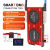 VNSZNR LiFePO4 BMS 48V 16S 200A Smart PCB Battery Protection Board Battery Management System with Balance Leads Wires and Wireless Module for Lithium Iron Phosphate view 3