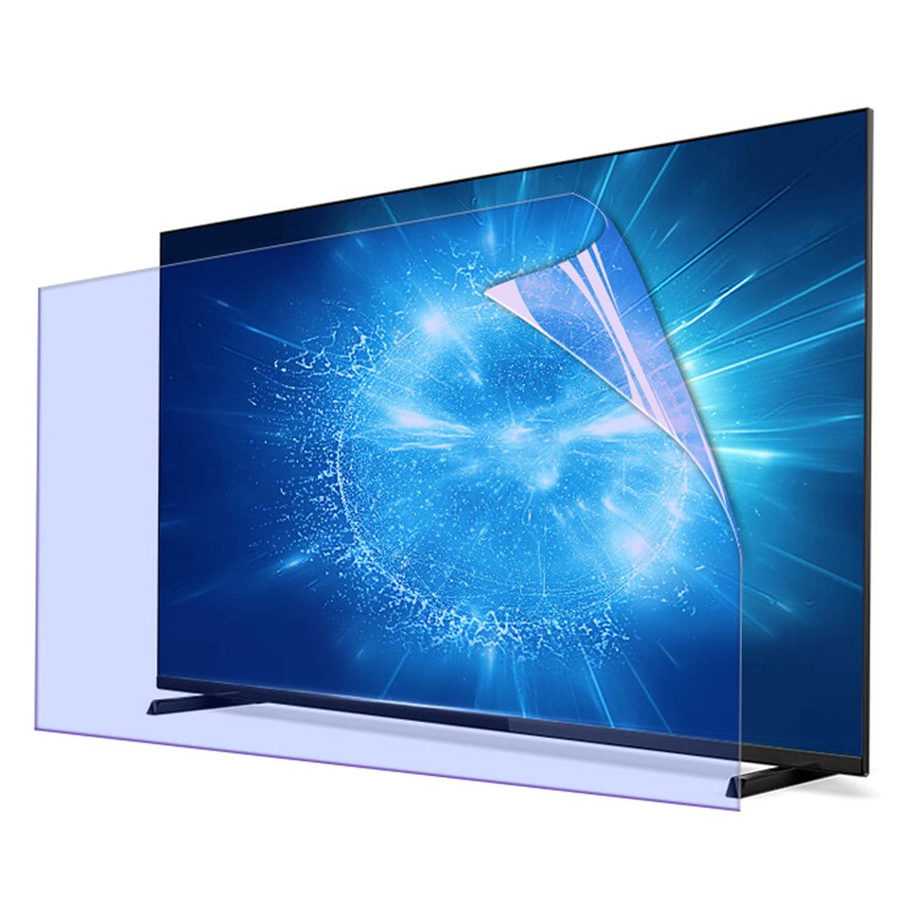JCSKY 32-75 Inch Anti Glare TV Screen Protector, Matte Ultra-Clear Film Anti Harmful Blue Light Anti Scratch Film Reduce Eye Fatigue,70"(1561900mm)