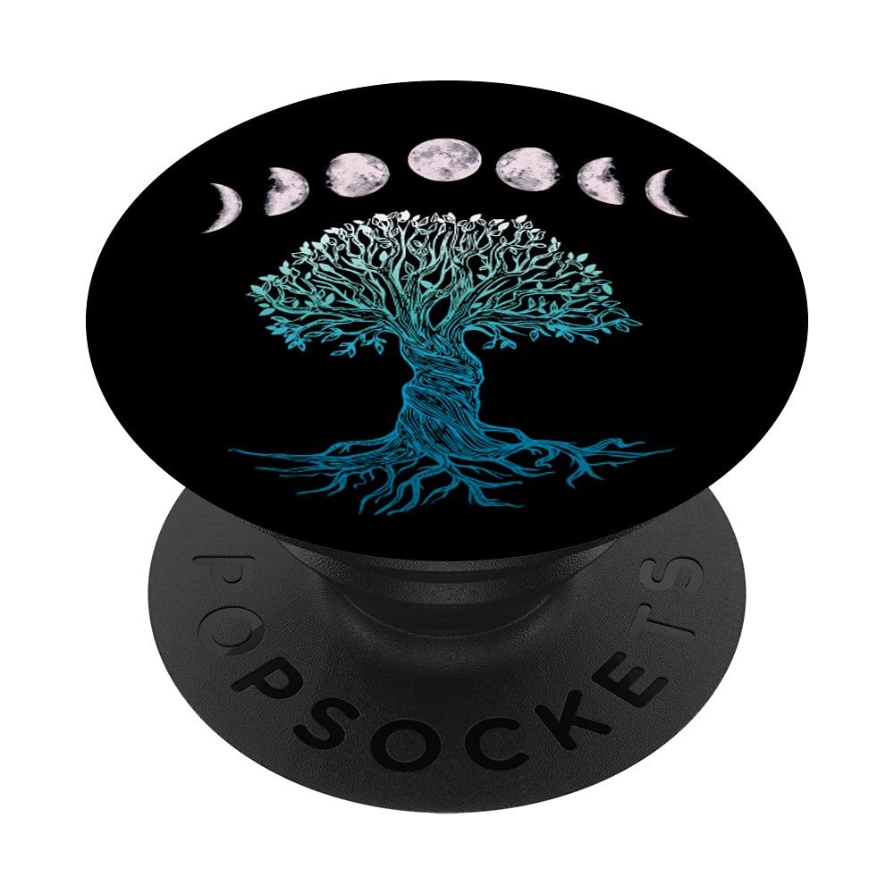 Zen Celtic Tree of Life Moon Phases Yggdrasil Viking PopSockets Swappable PopGrip
