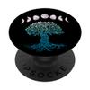 Zen Celtic Tree of Life Moon Phases Yggdrasil Viking PopSockets Swappable PopGrip view 1