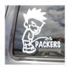 Boy Pee On Packers - Funny Humorous Piss On Car Truck Van Moped Helmet Hard Hat Auto Automotive Craft Cup Tumbler Laptop Vinyl Decal Bumper Window Wall Sticker 02164 view 1