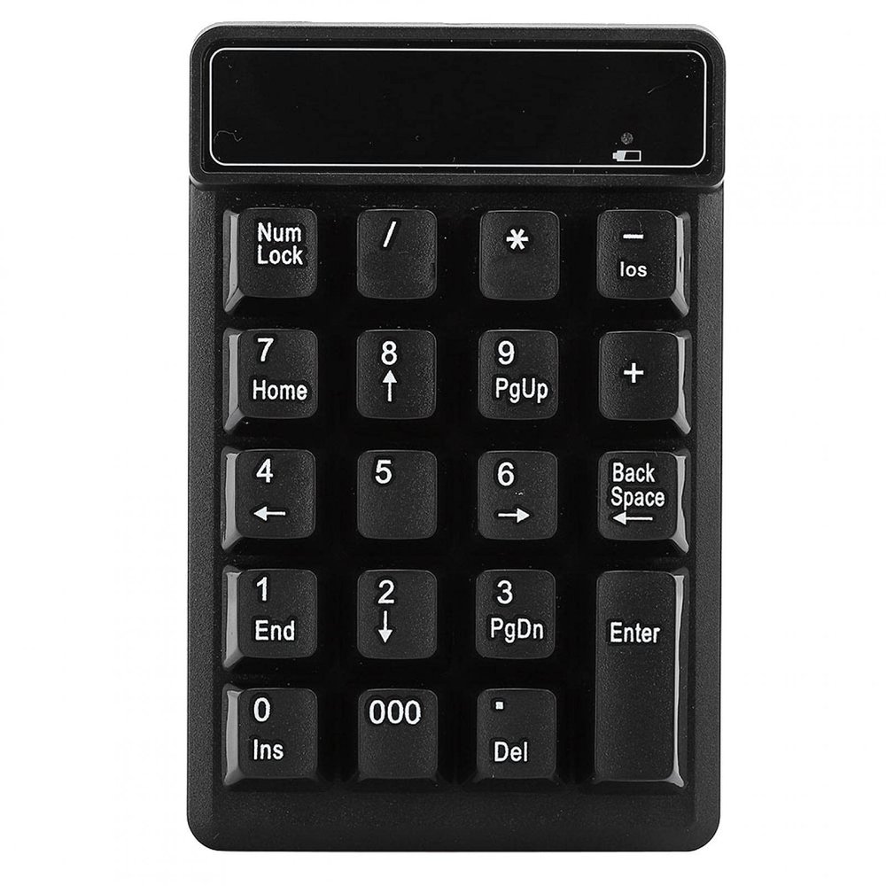 Bluetooth Numeric Keypad, 19 Keys Portable Number Pad, Built in Thousands Key, Compatible with , Android, iOS Systems