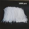 1000 pcs 4 inch Cable Zip Ties Heavy Duty, Premium Plastic Wire Ties with 18 LBS Tensile Strength, UV Resistant Cable Ties, Self-Locking White Nylon Tie Straps view 3