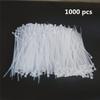 1000 pcs 6 inch Cable Zip Ties Heavy Duty, Premium Plastic Wire Ties with 18 LBS Tensile Strength, UV Resistant Cable Ties, Self-Locking White Nylon Tie Straps view 3
