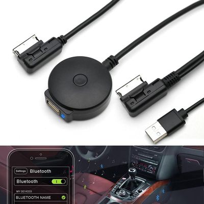 Bluetooth Receiver Car Kit Compatible with Audi A3 A4 A5 A6 A7 S3 S4 Q3 Q5 Q7,Wireless Music Interface AMI MMI Adapter,Premium CSR Chipset HiFi Sound,Compatible with iPhone iPod Android 2G