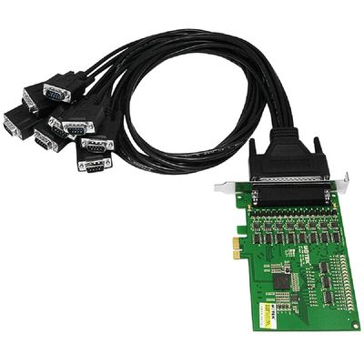 UOTEK Industrial PCI-E to 8-Port RS485/422 Serial Card PC Serial Expansion Card with Serial Cable 9-pin Com Port, with DR62 Female,UT-798