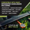 JRC Components Wahoo Computer Mount | Amplitude Computer Mount - Wahoo GPS Cycling Computer | Wahoo Elemnt Bolt Bike Computer - Elemnt Mount | Elmnt Wahoo - Bar Fly Mount | Wahoo Mount - Gunmetal view 2