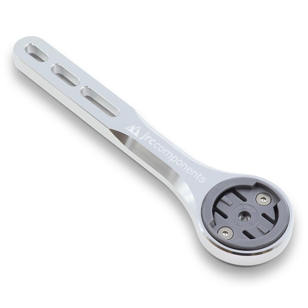 JRC Components Wahoo Computer Mount | Amplitude Computer Mount - Wahoo GPS Cycling Computer | Wahoo Elemnt Bolt Bike Computer - Elemnt Mount | Elmnt Wahoo - Bar Fly Mount | Wahoo Mount - Silver