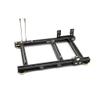 DIY Computer Chassis Bracket Open Motherboard Case Rack ITX Horizontal PC Game Chassis Rack Water-Cooled PC Test Bench Creative Overclocking Aluminum Frame Good Heat Dissipation All Black view 1