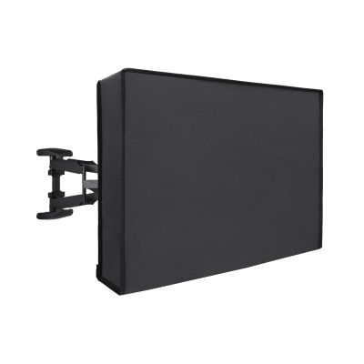 Easy-Going Waterproof Outdoor TV Cover for 40-42 inch TV with Bottom Cover, Thick Fabric, Dustproof and Weatherproof TV Cover with Remote Control Pocket, Dark Gray