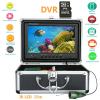 Fish Finder 9 Inch Underwater Fishing Video Camera 1000TVL Fish Finder HD DVR Recorder Waterproof Fishing with 6pcs 1W IR LEDs Fishing Gear (Color : IR LED 15M Cable) view 3