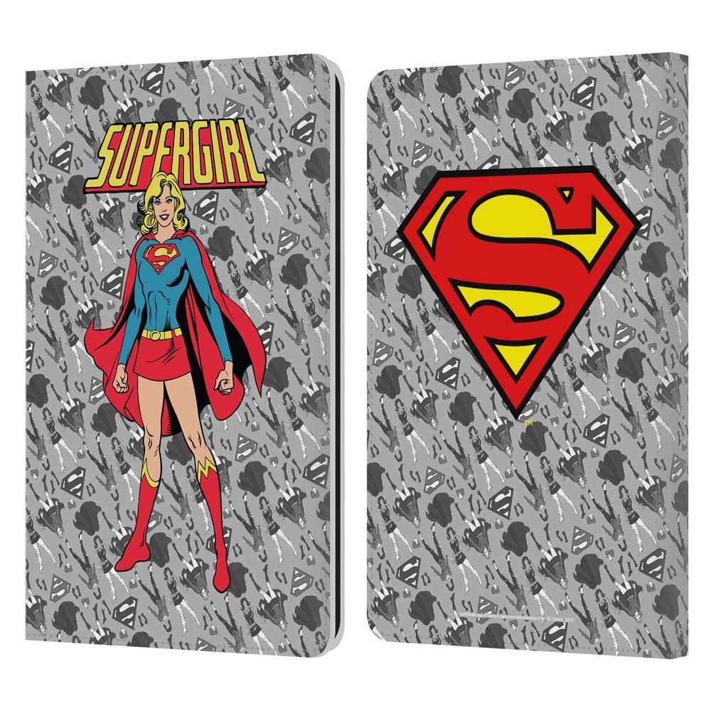 Head Case Designs Officially Licensed Superman DC Comics Classic Supergirl Comic Art Leather Wallet Case Compatible with Kindle Paperwhite 1/2 / 3