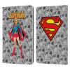 Head Case Designs Officially Licensed Superman DC Comics Classic Supergirl Comic Art Leather Wallet Case Compatible with Kindle Paperwhite 1/2 / 3 view 1