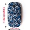 2.4G Wireless Mouse with Cute Pattern Design for All Laptops and Desktops with Nano Receiver - Floral Lily Daisy Jasmine Camellia Sunflower view 2