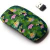 2.4G Wireless Mouse with Cute Pattern Design for All Laptops and Desktops with Nano Receiver - Exotic Tropical Palm view 1