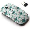 2.4G Wireless Mouse with Cute Pattern Design for All Laptops and Desktops with Nano Receiver - Colorful view 1