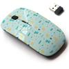 2.4G Wireless Mouse with Cute Pattern Design for All Laptops and Desktops with Nano Receiver - Cats Relax Action Cartoon Design view 1