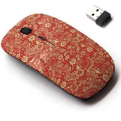 2.4G Wireless Mouse with Cute Pattern Design for All Laptops and Desktops with Nano Receiver - Lily Daisy Jasmine Camellia Sunflower