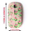 2.4G Wireless Mouse with Cute Pattern Design for All Laptops and Desktops with Nano Receiver - Calla Lily Flower view 2