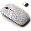 2.4G Wireless Mouse with Cute Pattern Design for All Laptops and Desktops with Nano Receiver - Butterfly Garden view 1