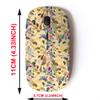 2.4G Wireless Mouse with Cute Pattern Design for All Laptops and Desktops with Nano Receiver - Autumn Colored Leaves view 2