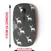 2.4G Wireless Mouse with Cute Pattern Design for All Laptops and Desktops with Nano Receiver - Deer Trees view 2
