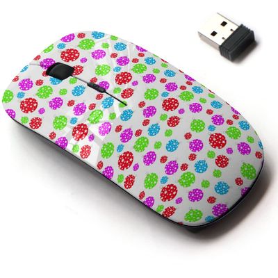 2.4G Wireless Mouse with Cute Pattern Design for All Laptops and Desktops with Nano Receiver - Christmas Decorations