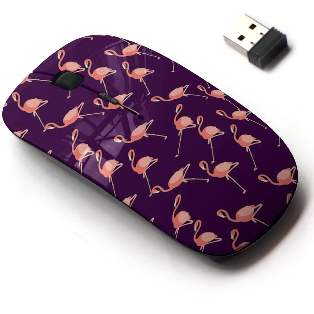 2.4G Wireless Mouse with Cute Pattern Design for All Laptops and Desktops with Nano Receiver - Beautiful Floral Summer