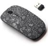 2.4G Wireless Mouse with Cute Pattern Design for All Laptops and Desktops with Nano Receiver - Christmas Graphic Attributes view 1
