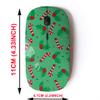 2.4G Wireless Mouse with Cute Pattern Design for All Laptops and Desktops with Nano Receiver - Christmas Holly Candy Cane view 2